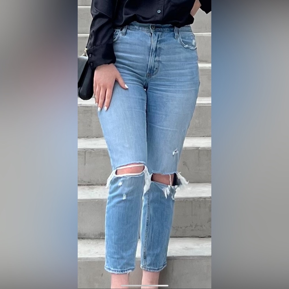 Abercrombie & Fitch Blue Straight Leg Jeans